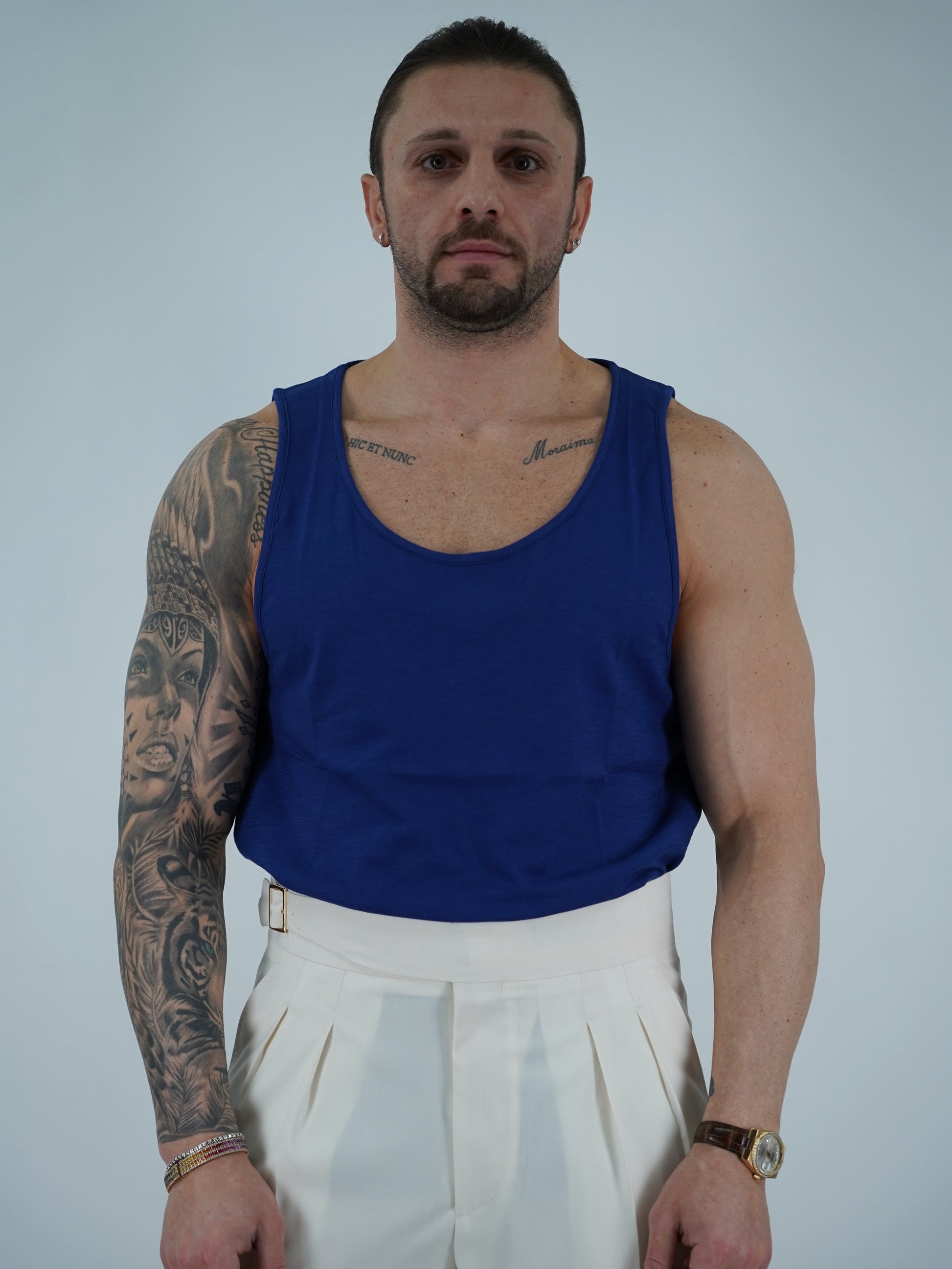 Canotta Napoli blu intenso