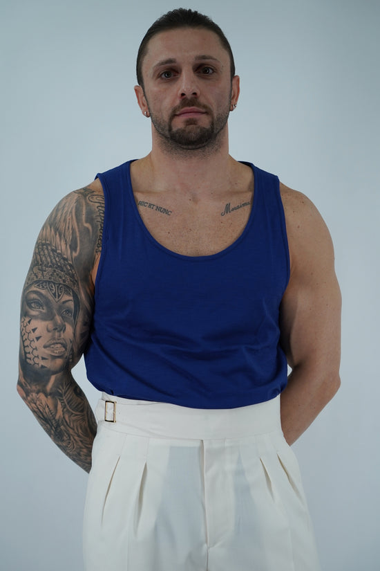 Canotta Napoli blu intenso