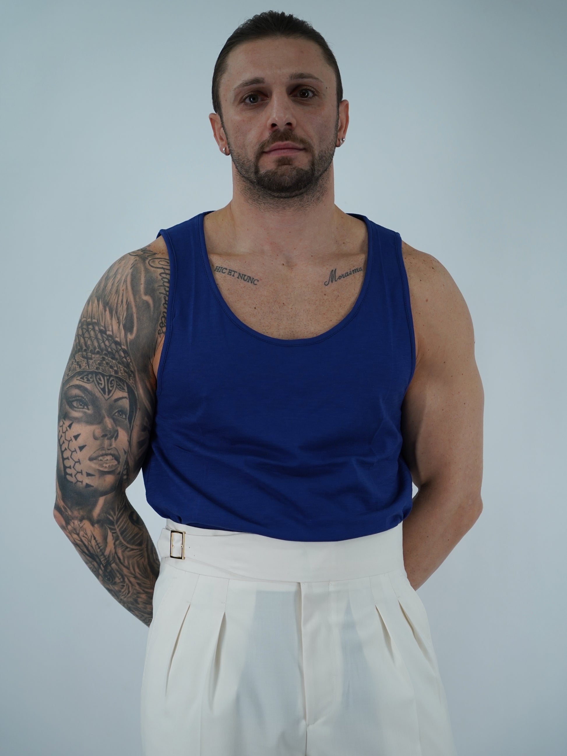 Canotta Napoli blu intenso