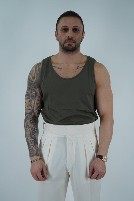 Canotta Napoli verde militare