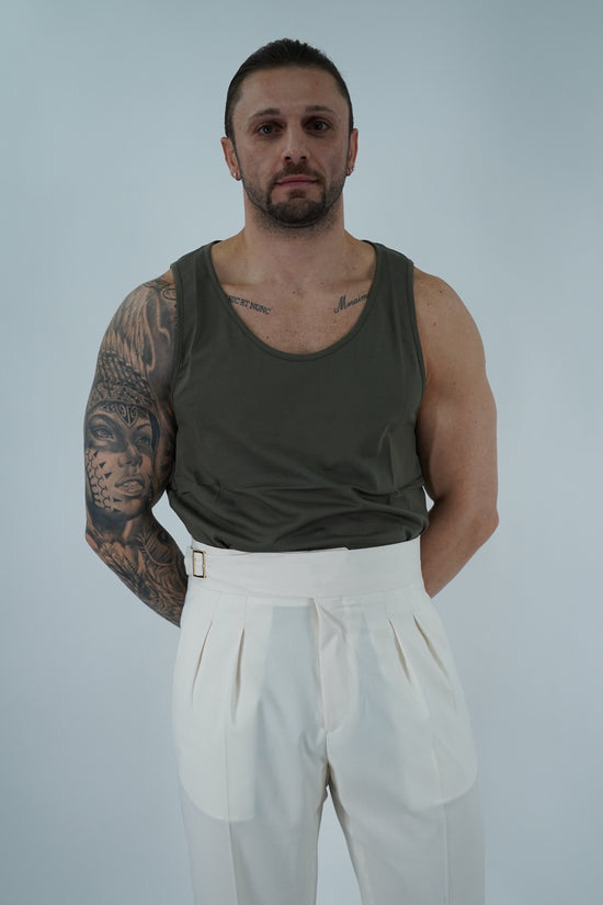 Canotta Napoli verde militare