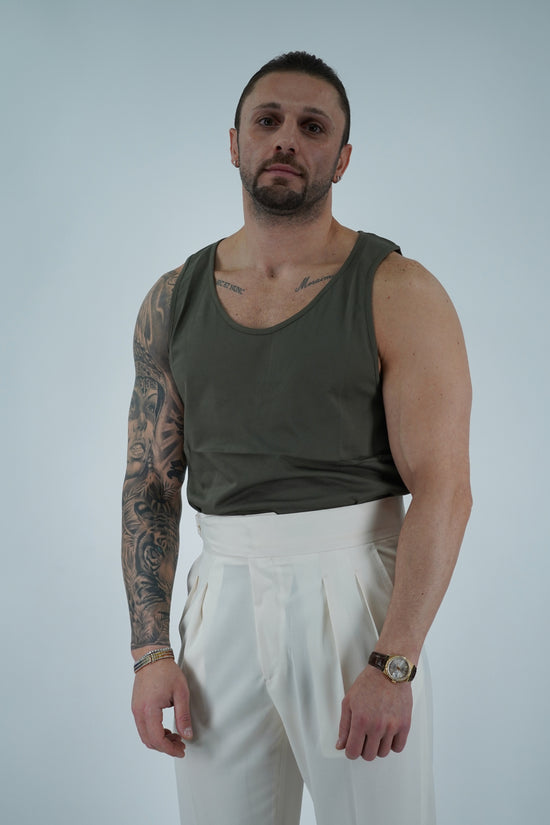 Canotta Napoli verde militare