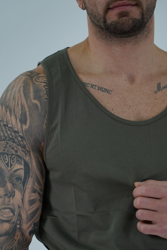 Canotta Napoli verde militare