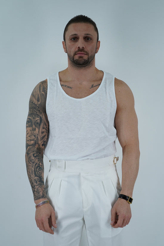 Canotta Napoli bianca