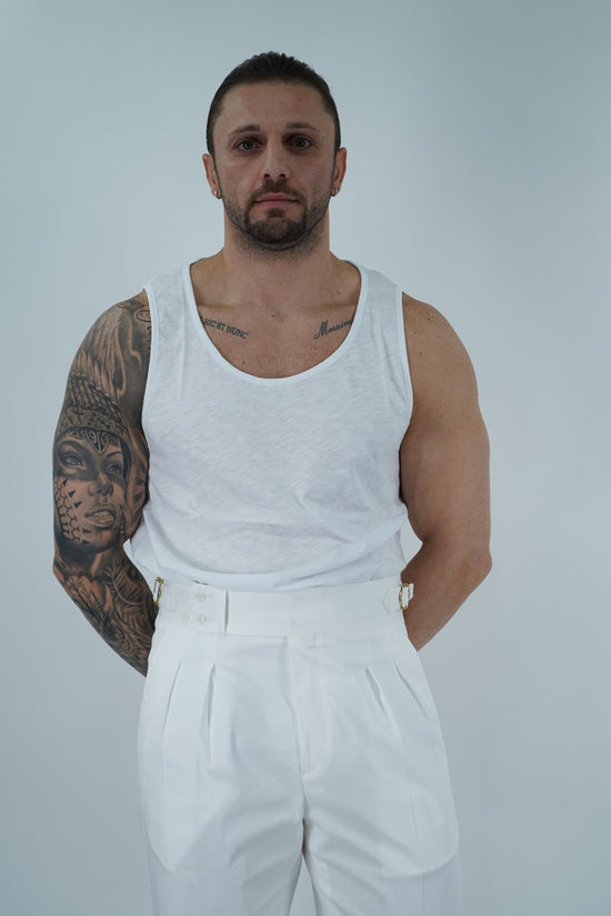 Canotta Napoli bianca