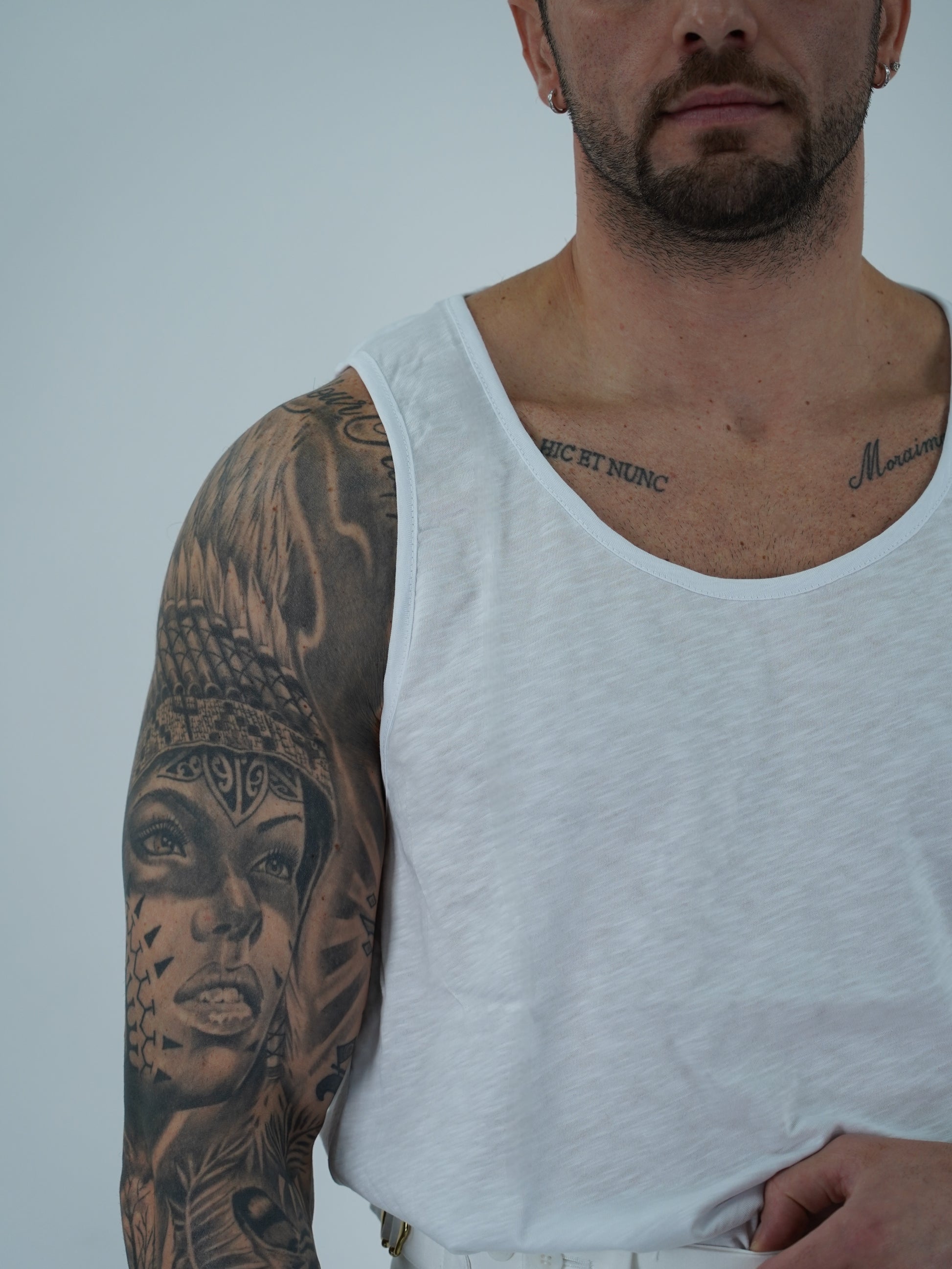 Canotta Napoli bianca