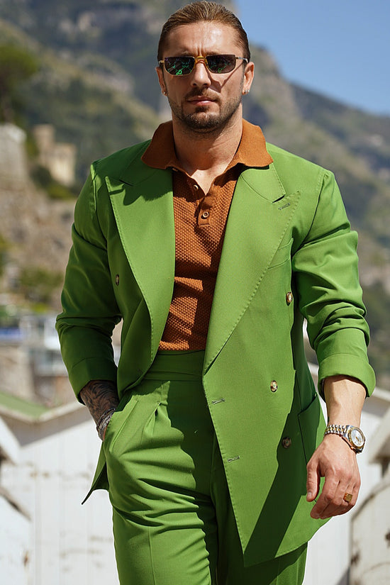 Abito Extensive Doppiopetto verde trifoglio