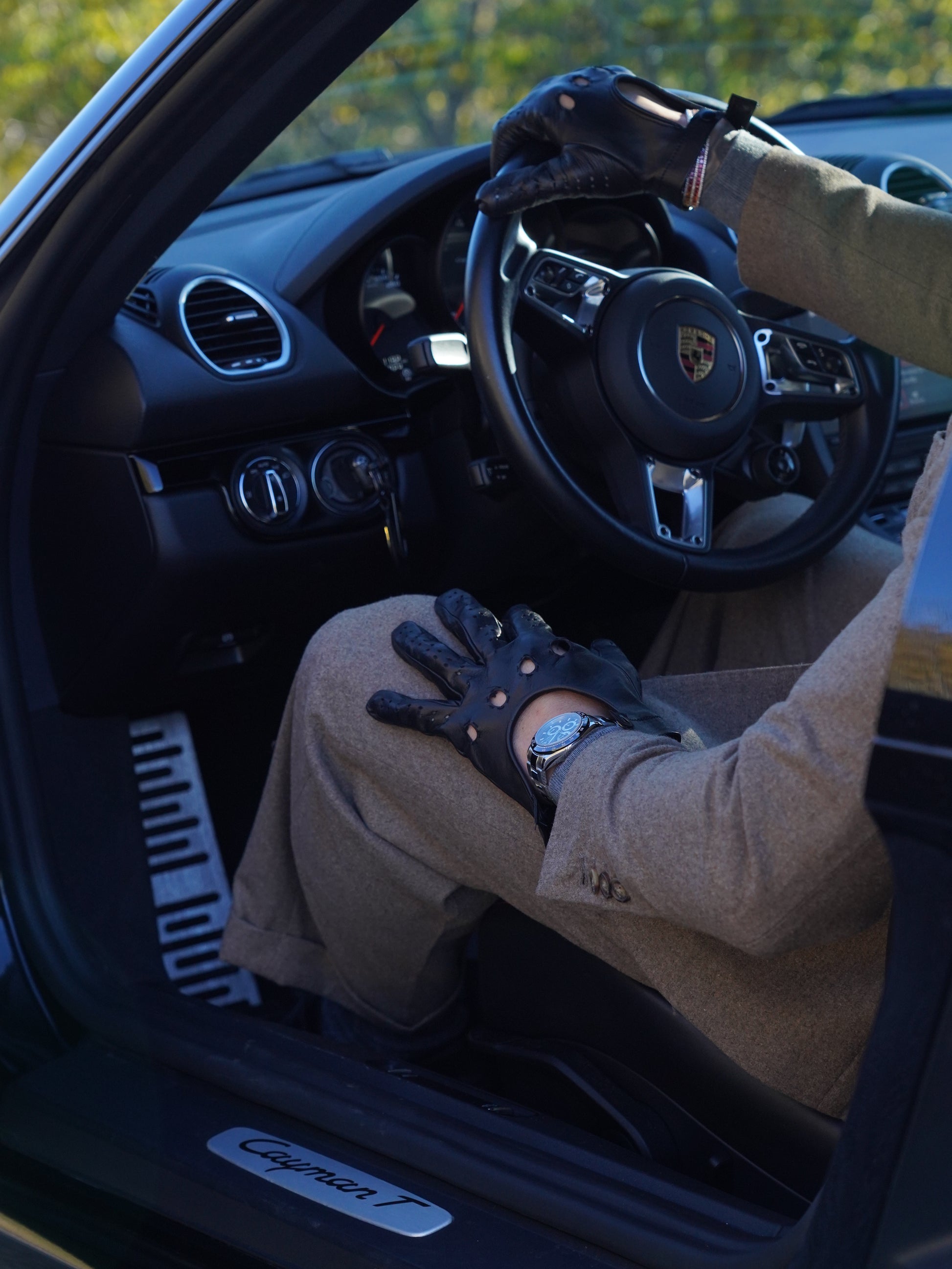 Giacca Harmonious doppiopetto in flanella quercia