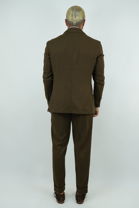 Abito Extensive doppiopetto petto a lancia colore cubano