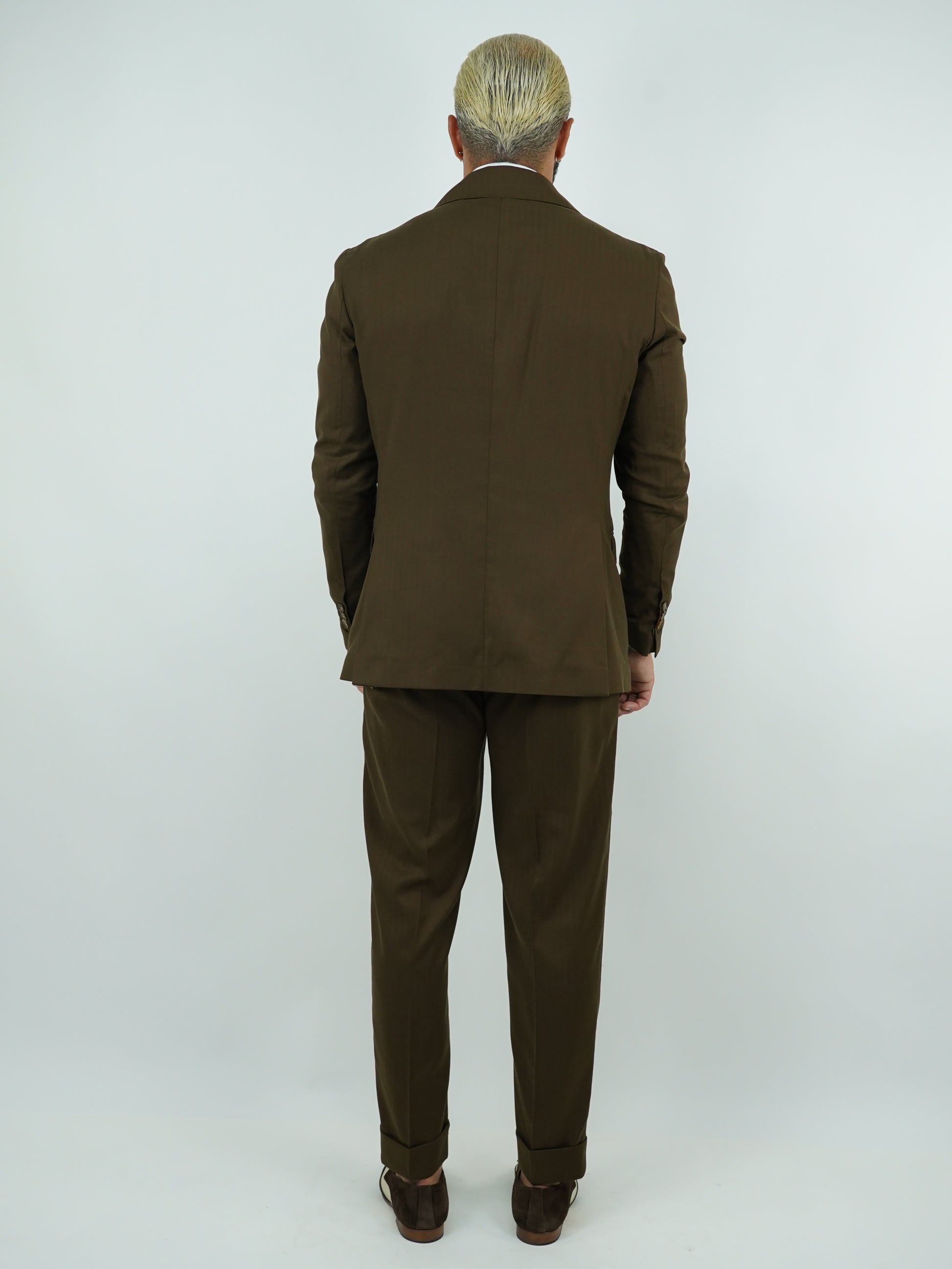 Abito Extensive doppiopetto petto a lancia colore cubano