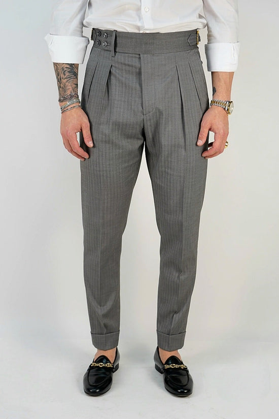 Abito Extensive doppiopetto petto a lancia grigio cenere