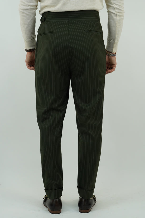 Gurkha elegant gessato verde