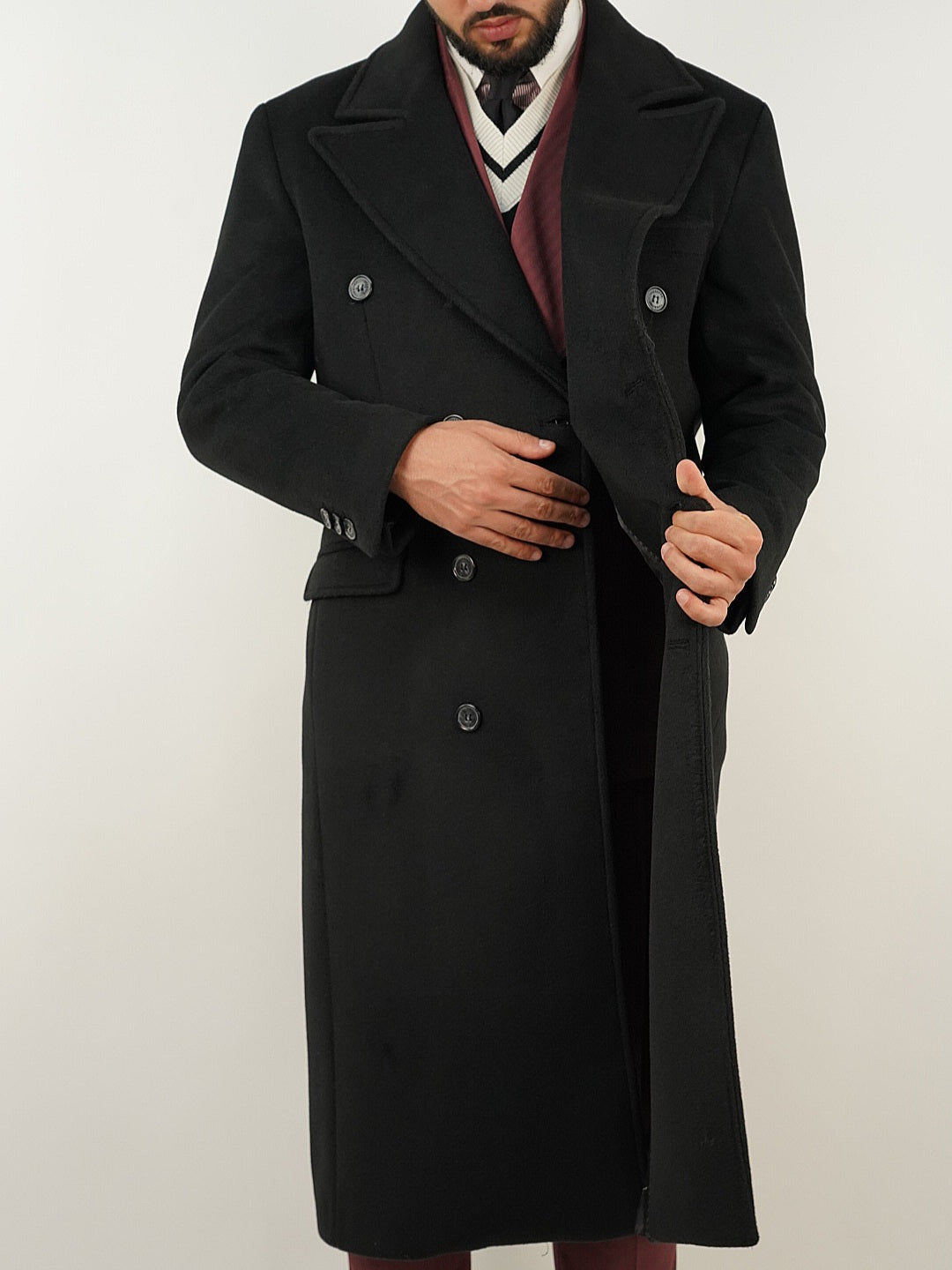 Cappotto Raglan Nero