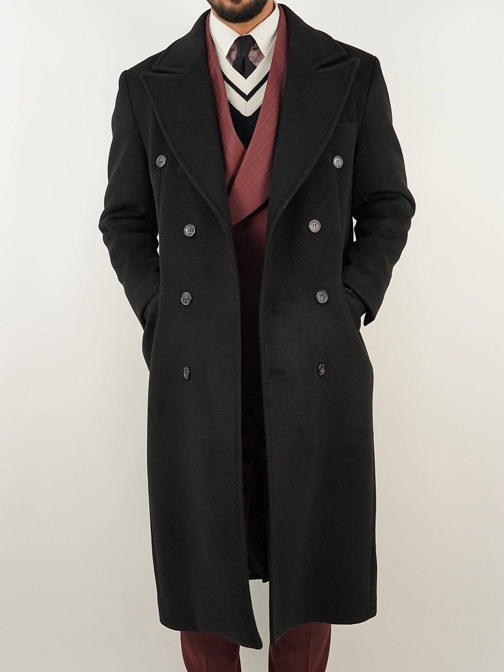 Cappotto Raglan Nero