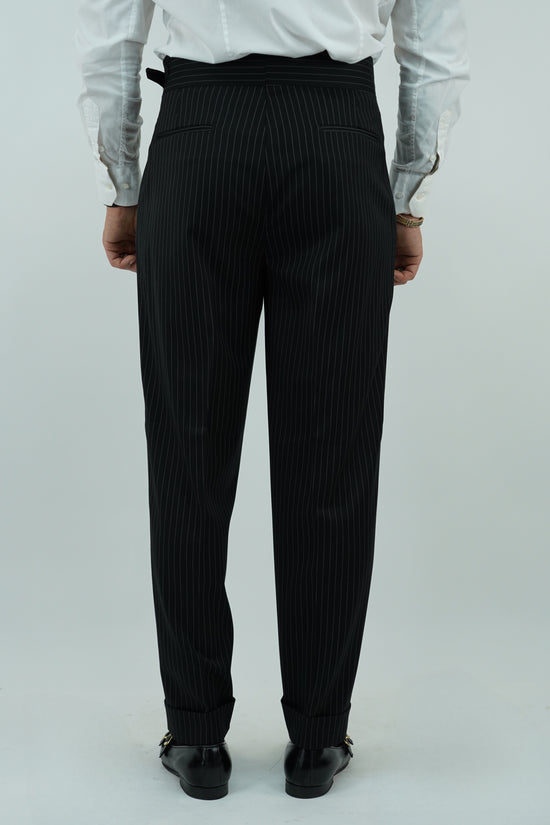 Gurkha elegant gessato nero