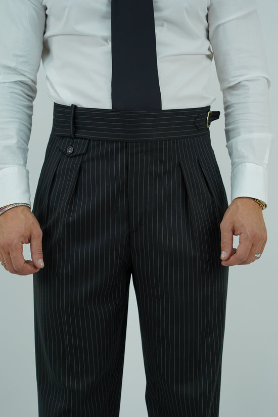 Gurkha elegant gessato nero