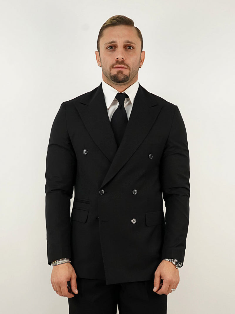 Giacca Doppiopetto Lancia - Linea Harmonious | Nero Corvino