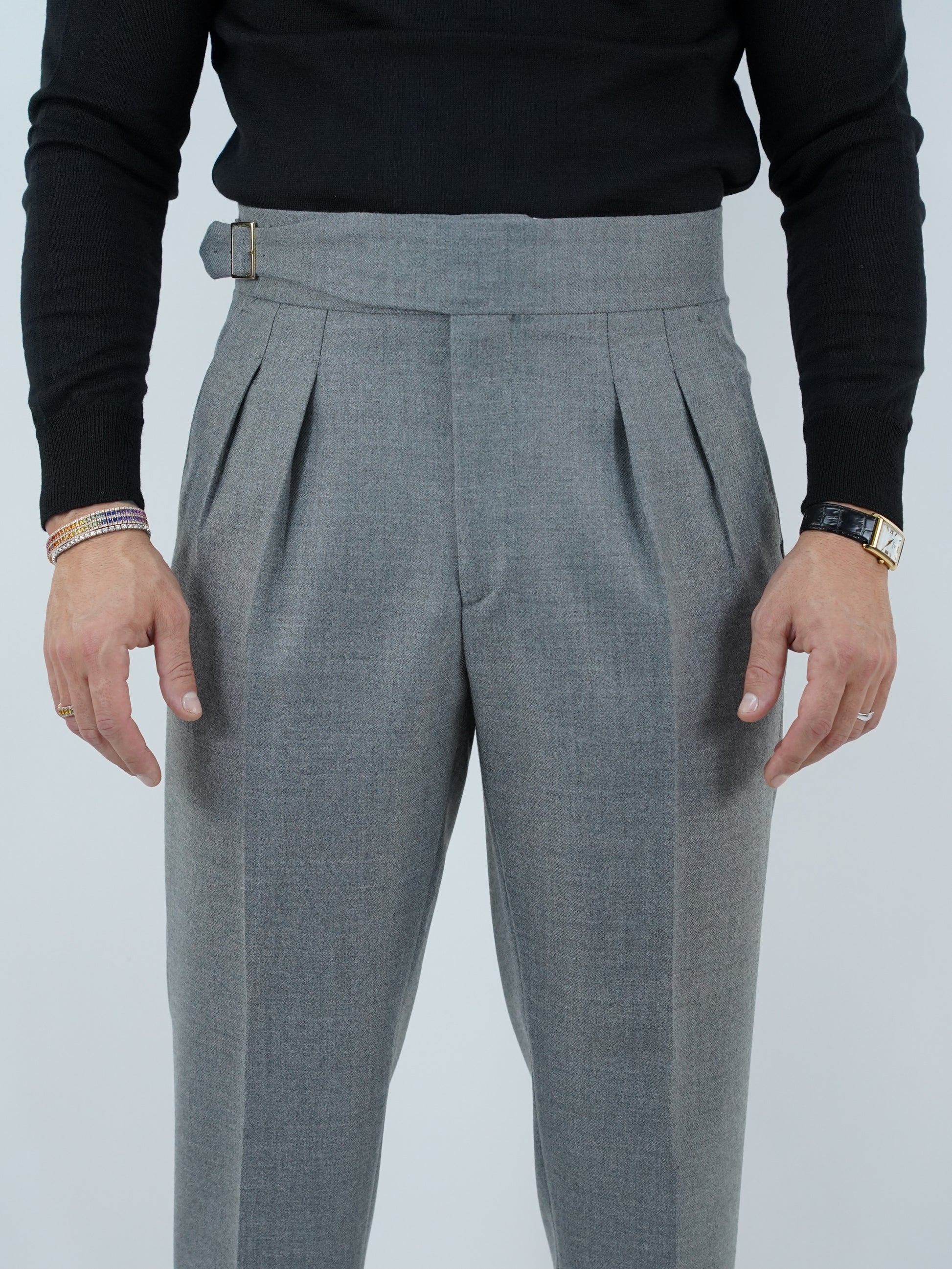 Gurkha cenere diagonale con fibbia laterale regolabile