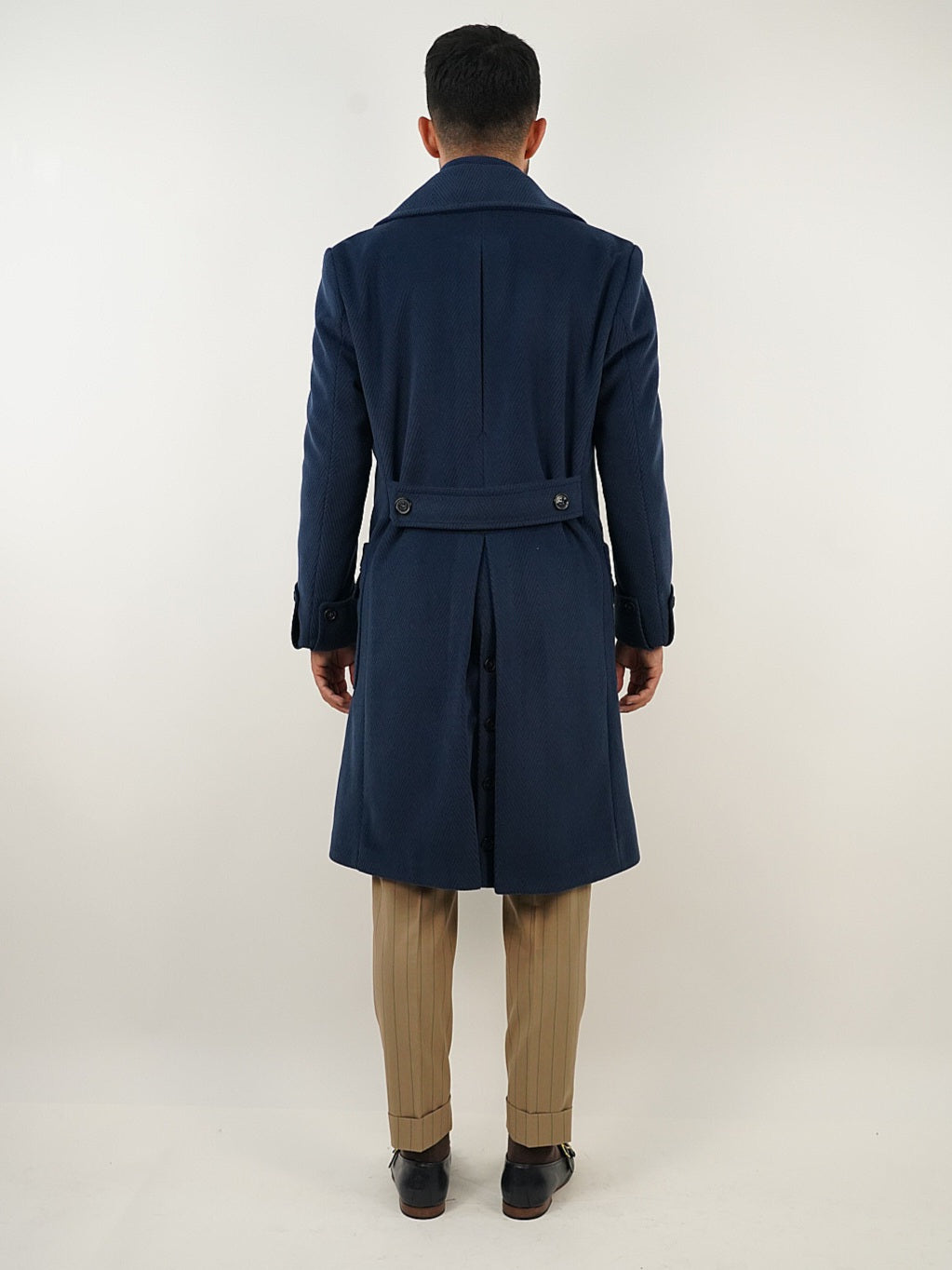 Cappotto Chesterfield Spigato Zaffiro