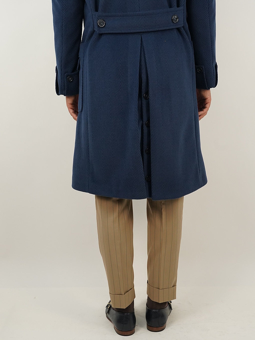 Cappotto Chesterfield Spigato Zaffiro