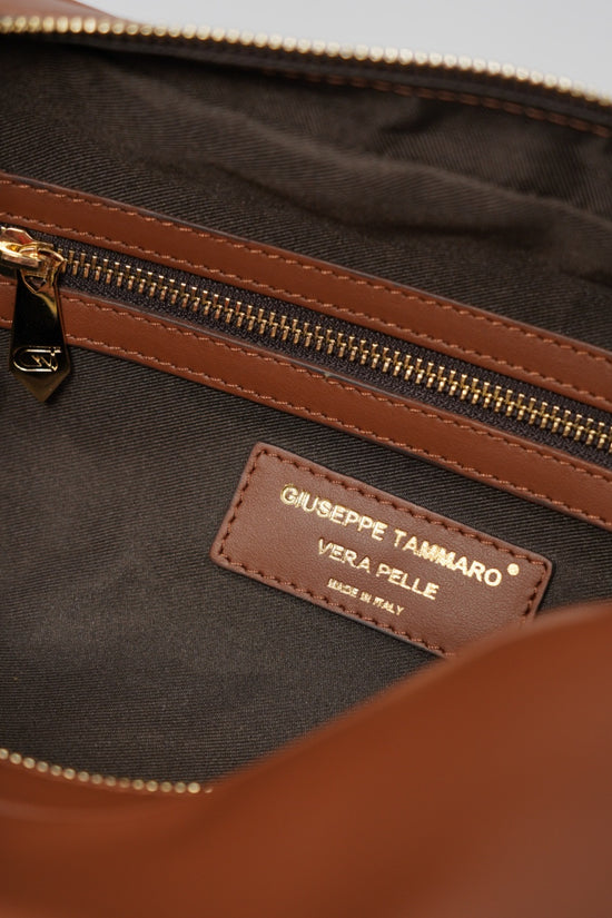 Beauty case monogram cuoio