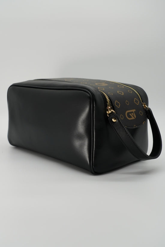 Beauty case monogram nero