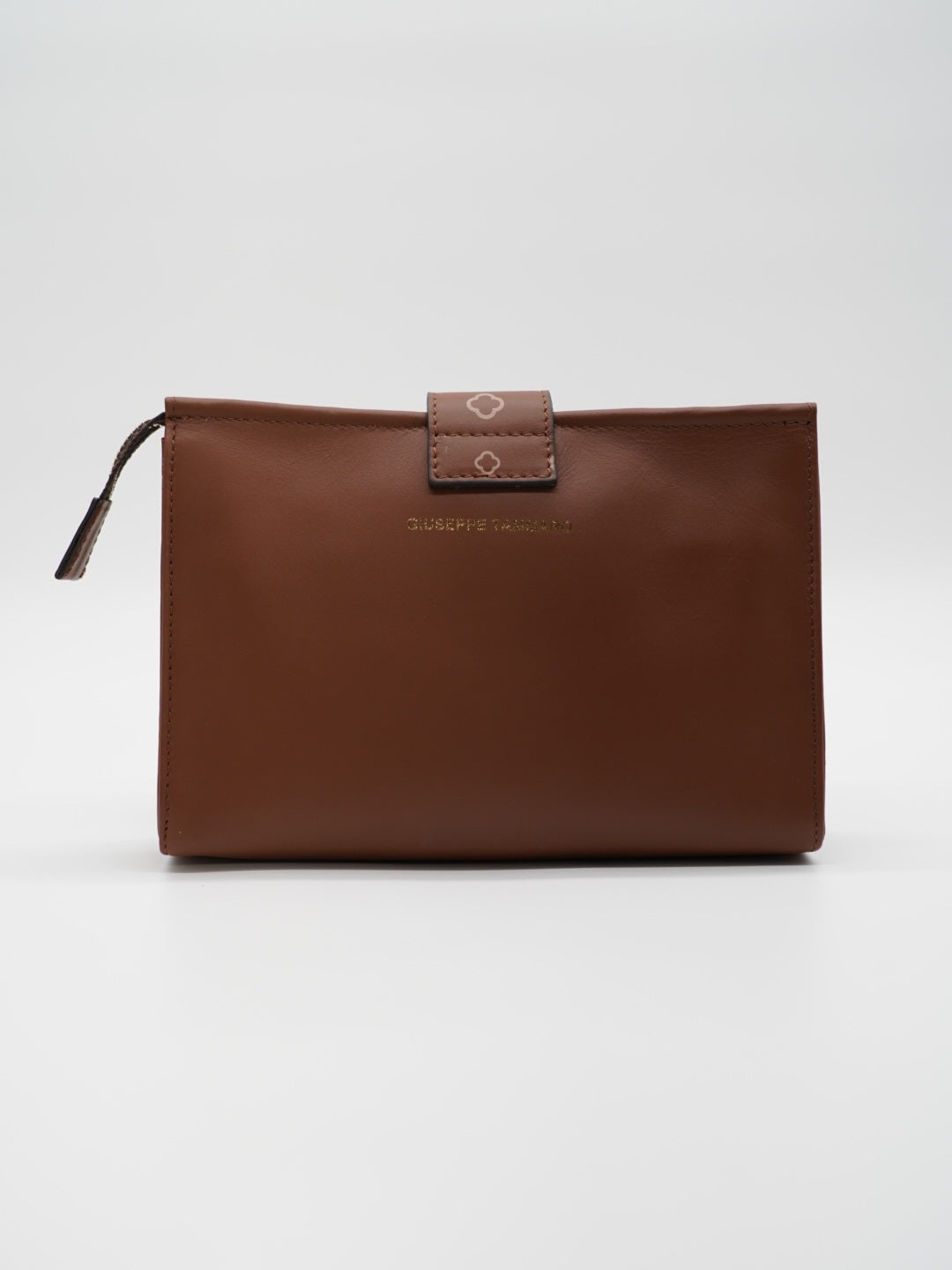 Pochette monogram cuoio