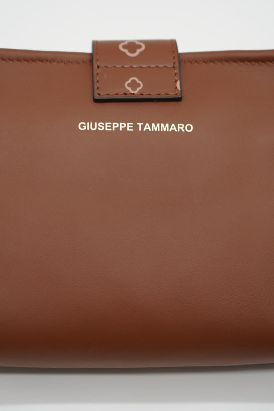 Pochette monogram cuoio