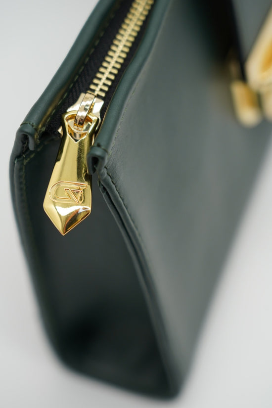 Pochette elegant verde