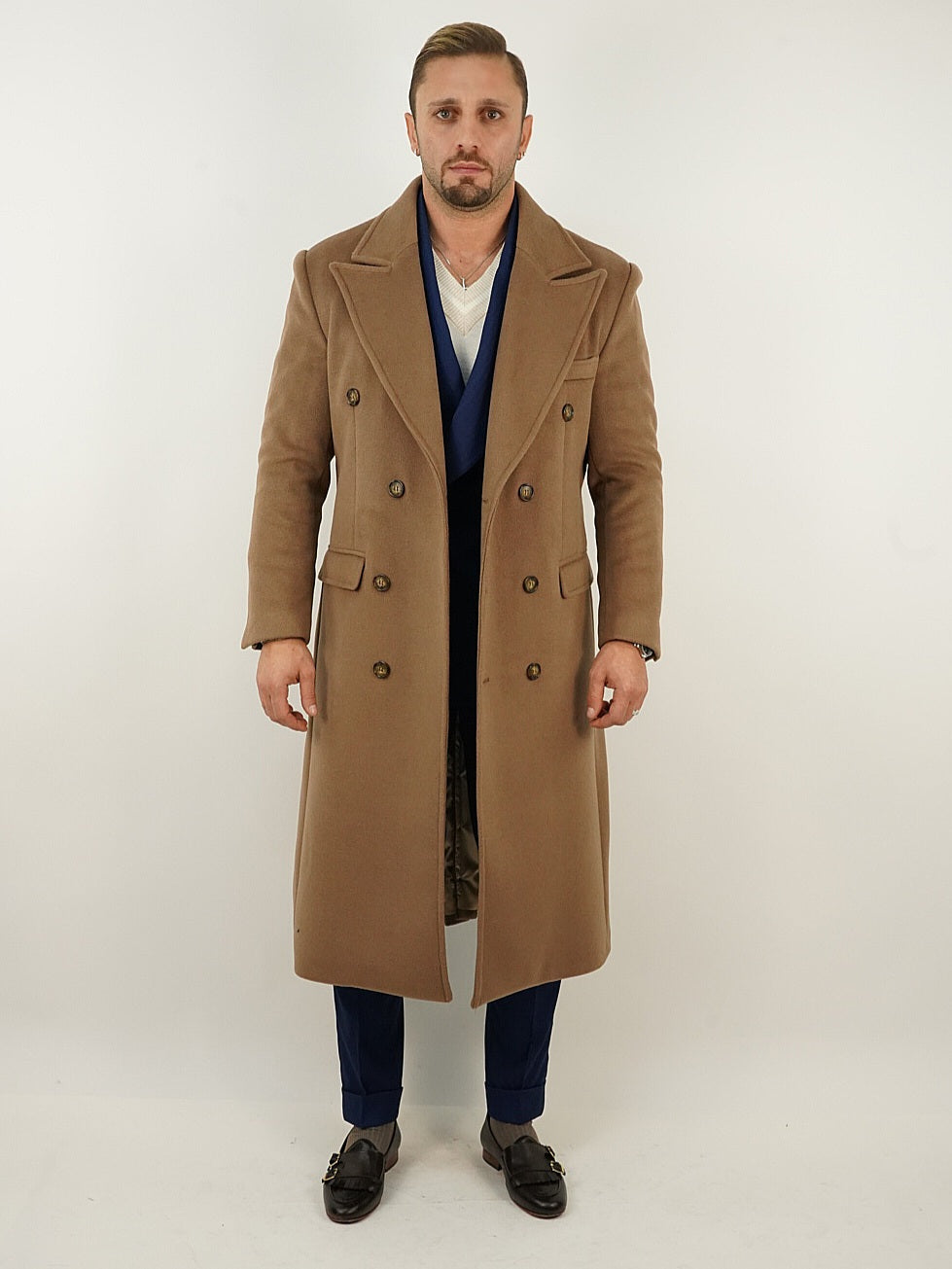 Cappotto Raglan Cammello