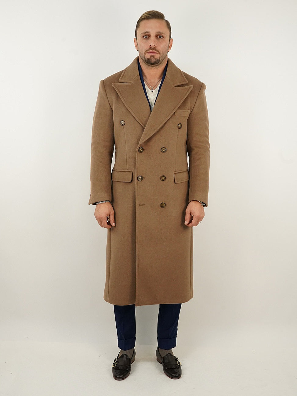 Cappotto Raglan Cammello