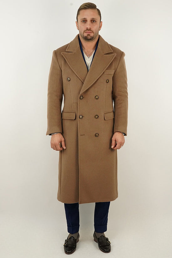 Cappotto Raglan Cammello