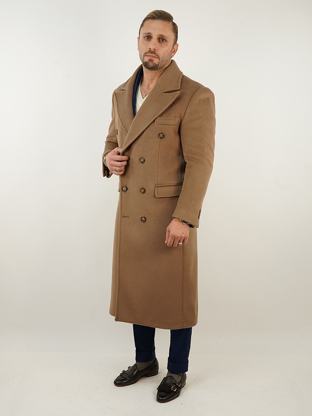 Cappotto Raglan Cammello