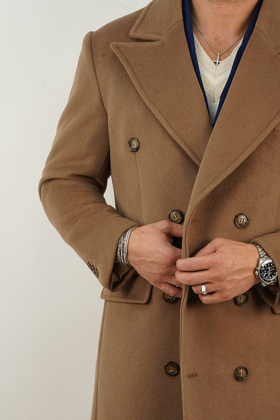 Cappotto Raglan Cammello