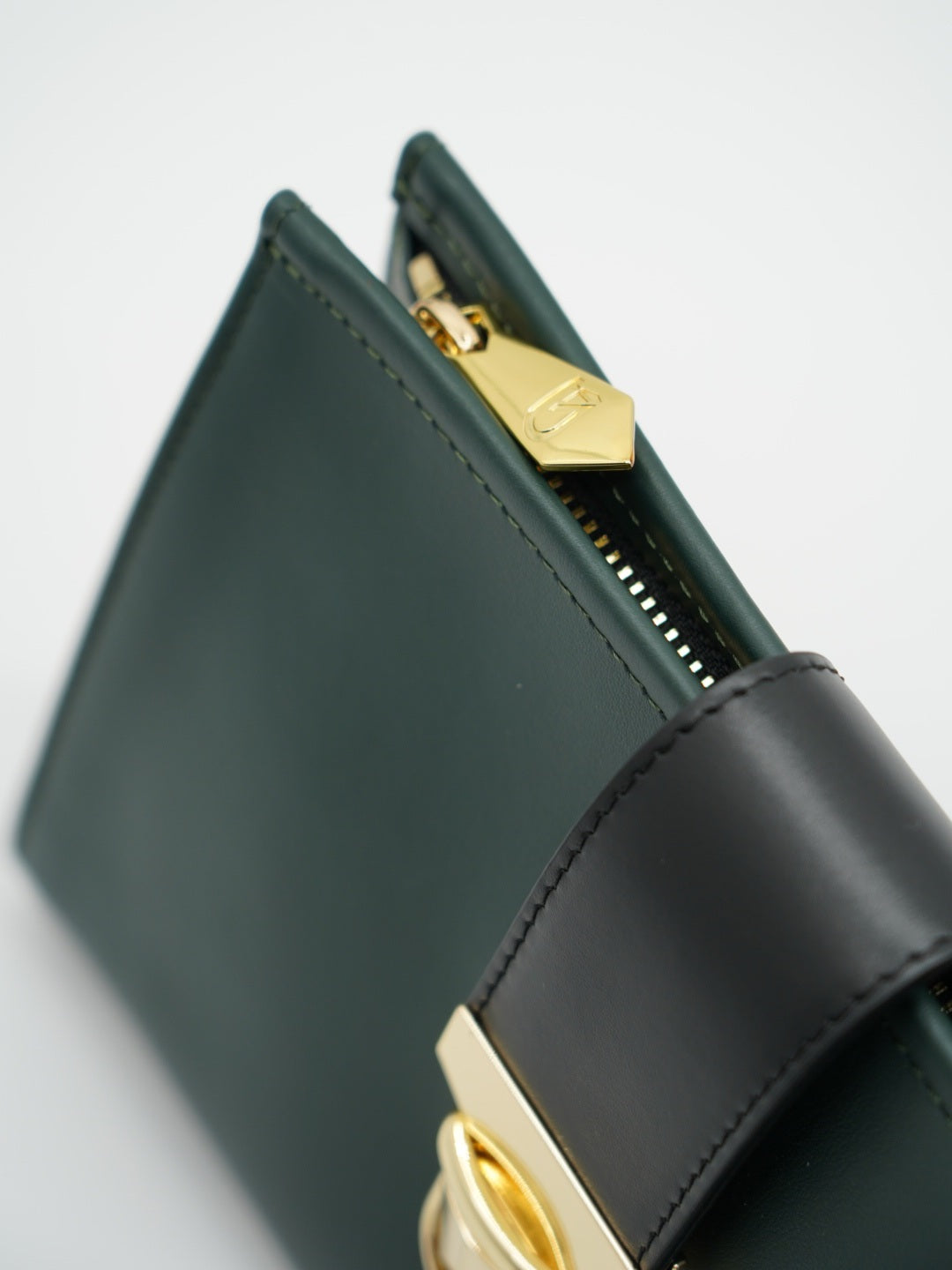 Pochette double color verde