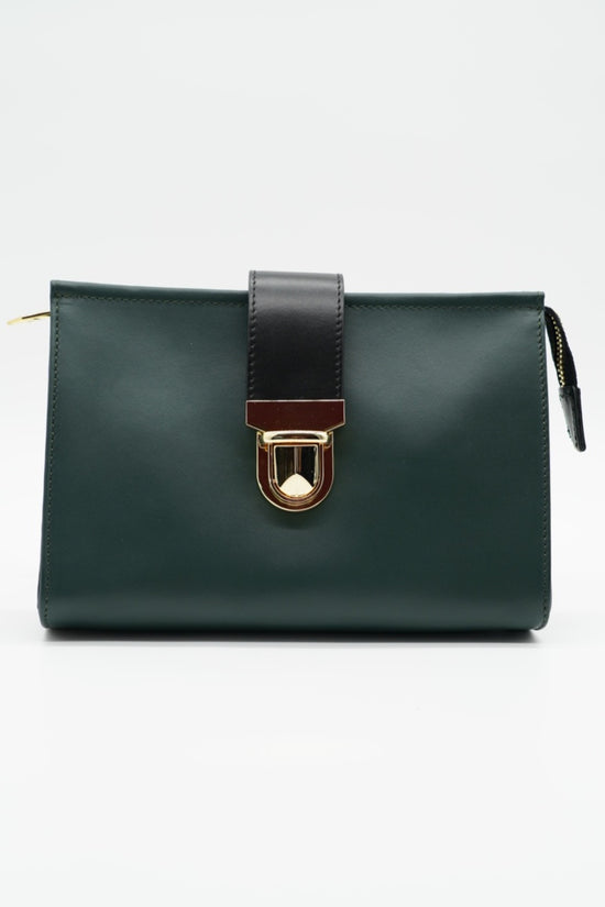 Pochette double color verde