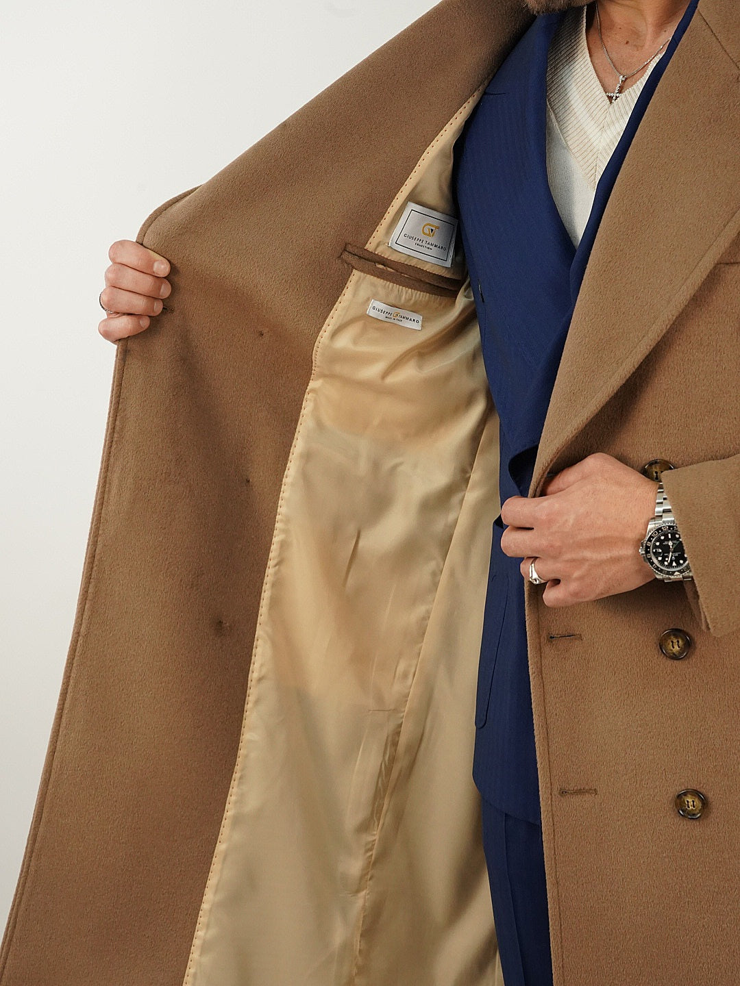 Cappotto Raglan Cammello