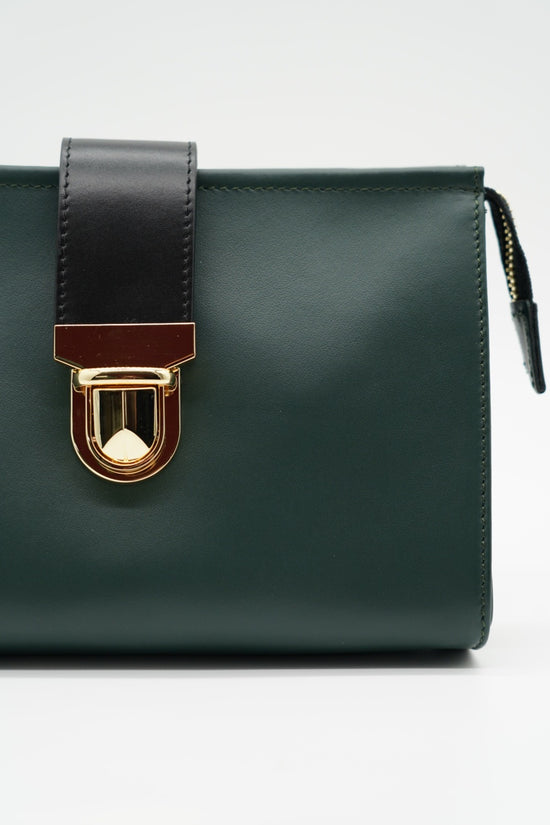 Pochette double color verde