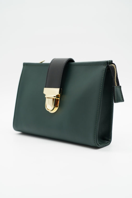 Pochette double color verde
