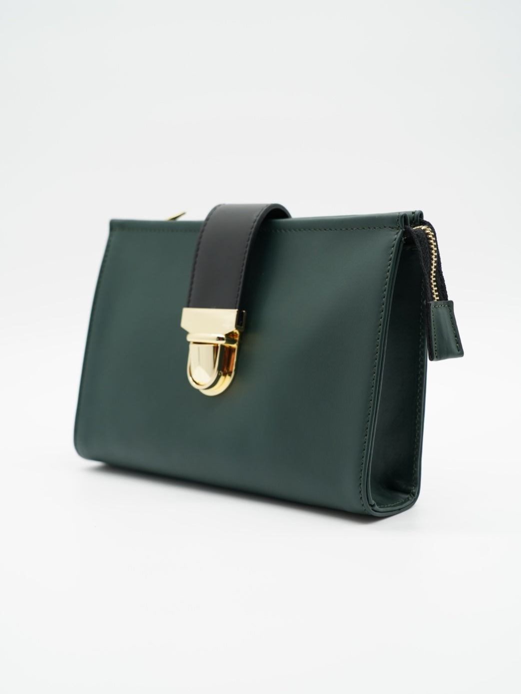 Pochette double color verde