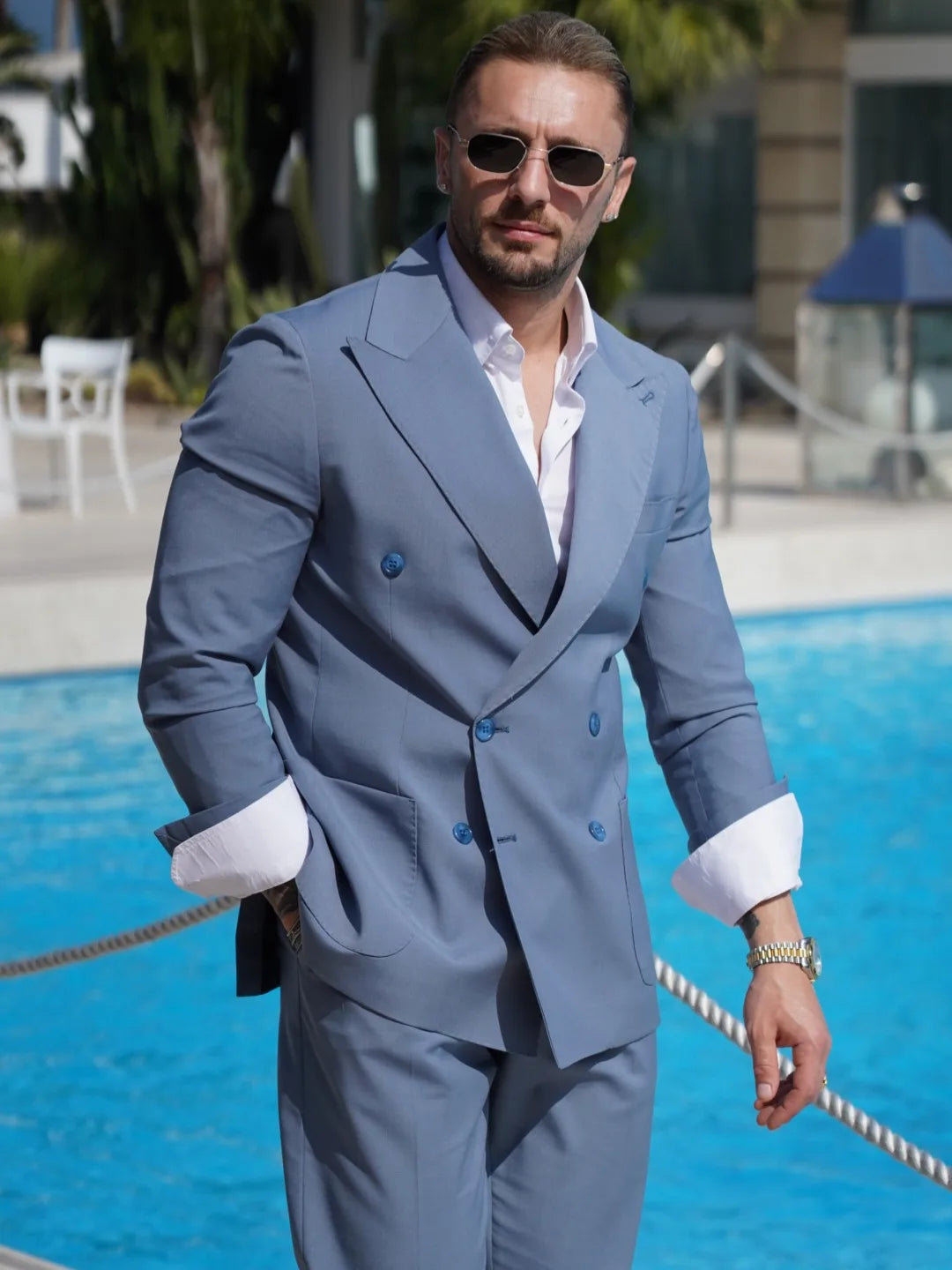 Da Zucchero Vestito Bianco Uomo Estivo Giuseppe Tammaro Collection