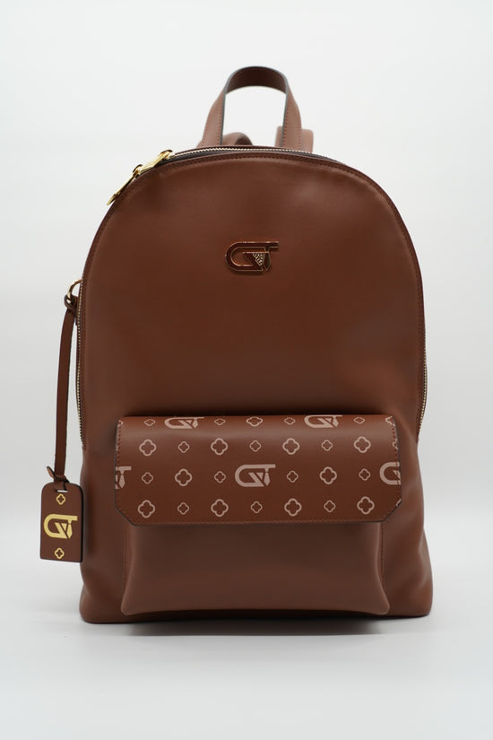 Zaino monogram cuoio