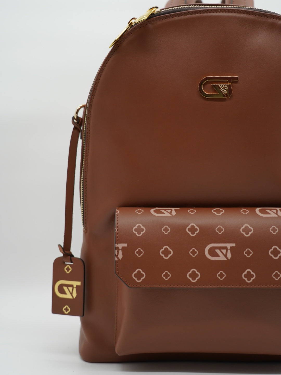 Zaino monogram cuoio