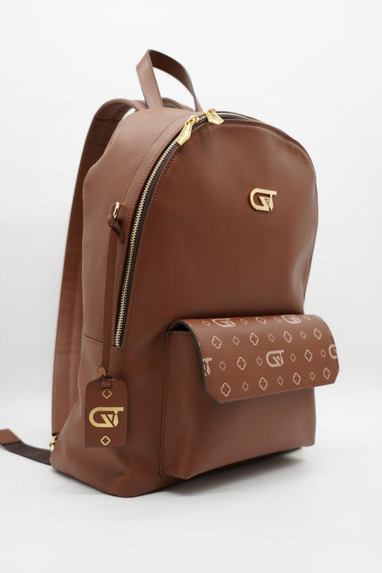 Zaino monogram cuoio