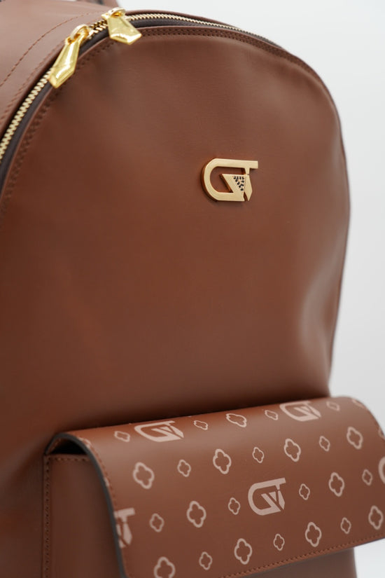 Zaino monogram cuoio