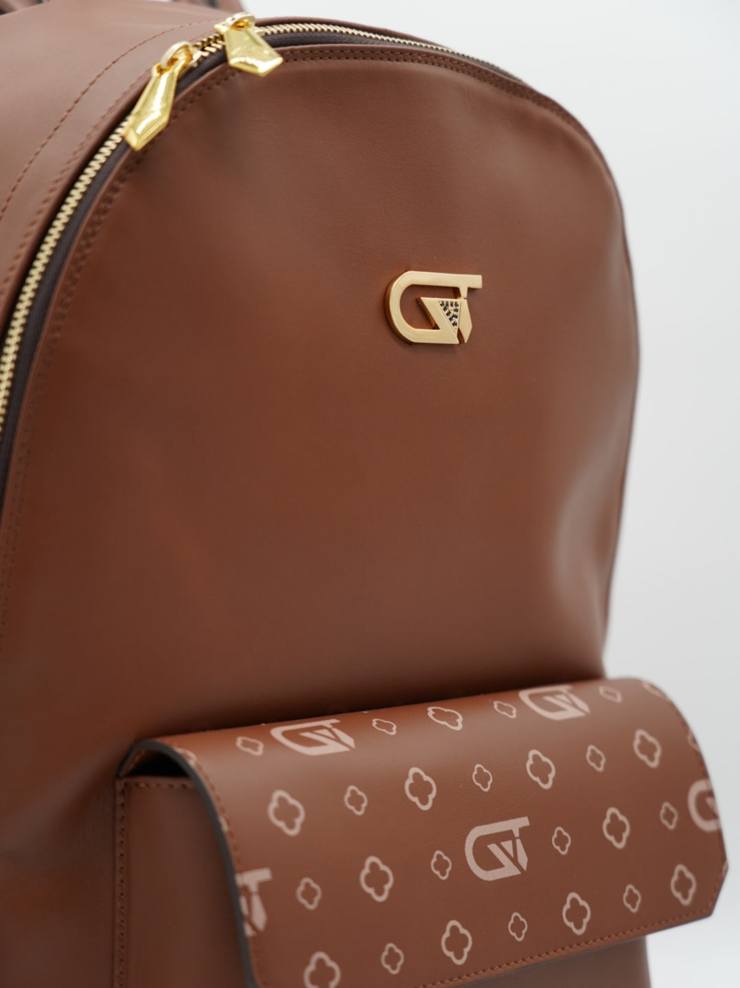 Zaino monogram cuoio