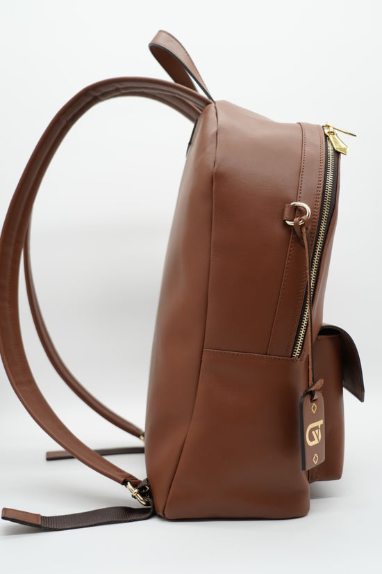 Zaino monogram cuoio