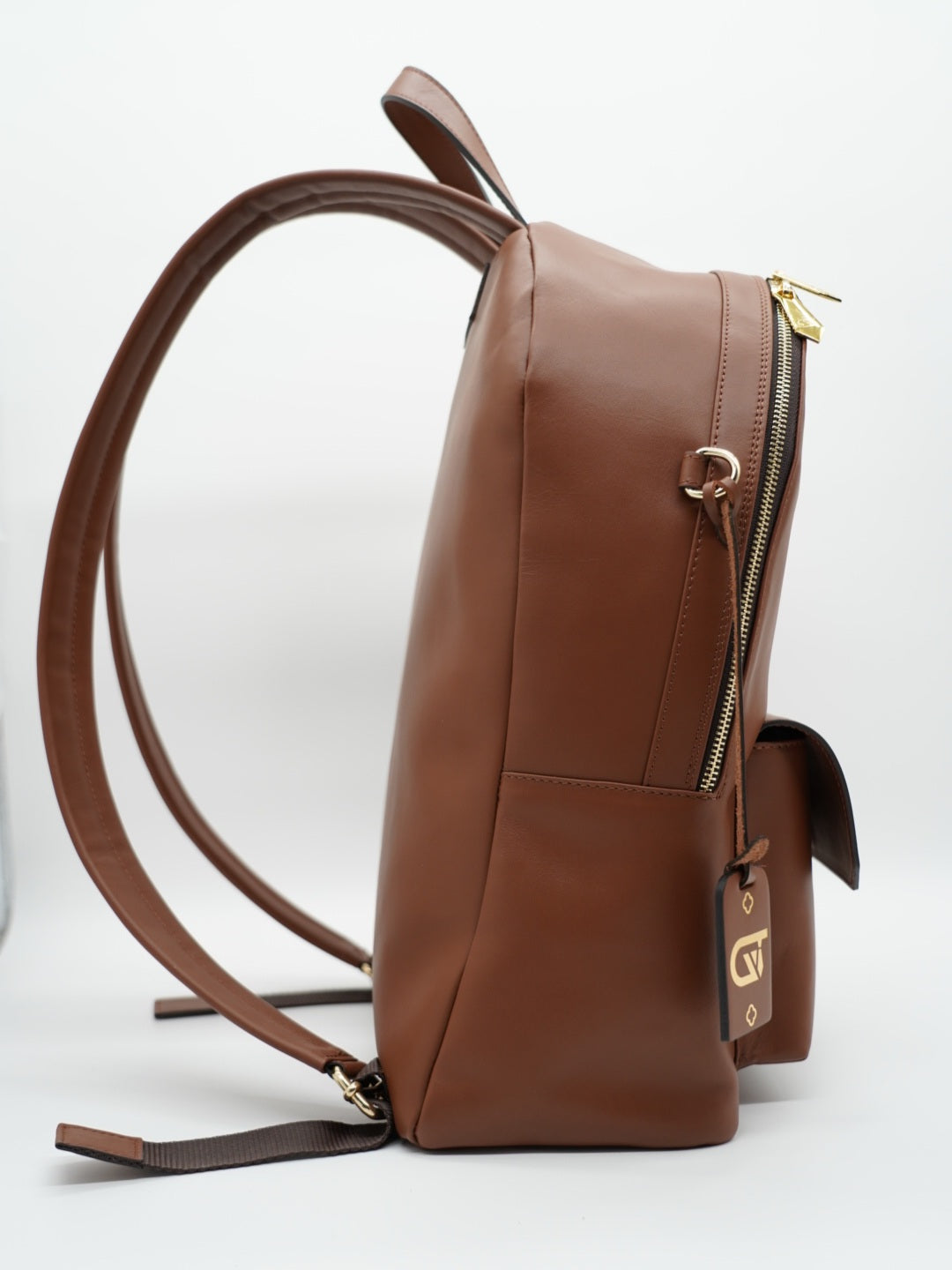 Zaino monogram cuoio