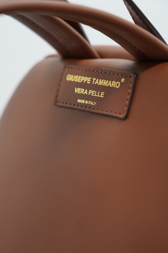 Zaino monogram cuoio