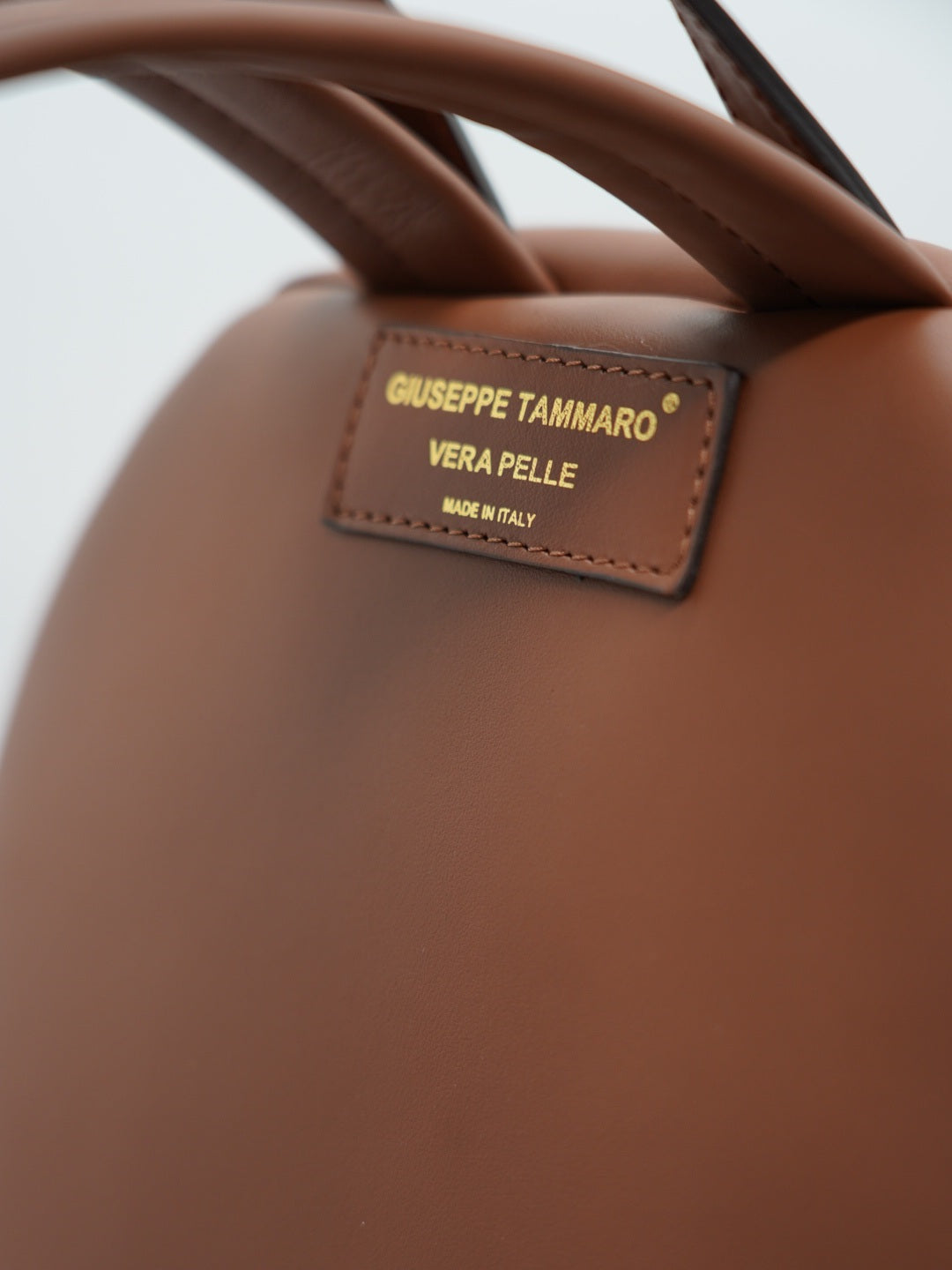 Zaino monogram cuoio